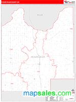 Roger Mills County, OK Wall Map Zip Code