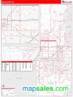 Tulsa County, OK Wall Map Zip Code