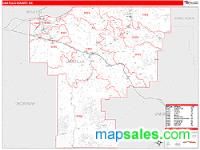 Umatilla County, OR Wall Map Zip Code