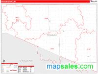 Douglas County, SD Wall Map Zip Code