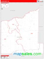 Haakon County, SD Wall Map Zip Code