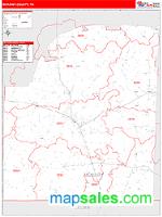 McNairy County, TN Wall Map Zip Code