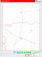 Childress County, TX Wall Map Zip Code