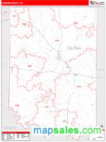 Coleman County, TX Wall Map