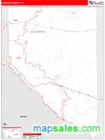 Hudspeth County, TX Wall Map Zip Code