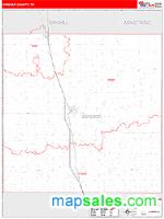 Swisher County, TX Wall Map Zip Code