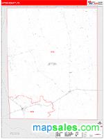 Upton County, TX Wall Map Zip Code