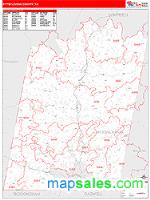 Pittsylvania County, VA Wall Map Zip Code