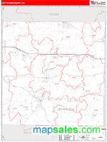 Jefferson County, WI Wall Map Zip Code