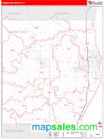 Sheboygan County, WI Wall Map Zip Code