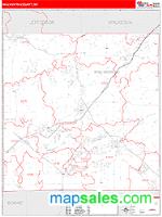 Walworth County, WI Wall Map Zip Code