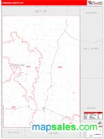 Niobrara County, WY Wall Map Zip Code