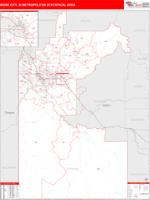 Boise City Metro Area Wall Map
