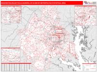 Washington-Arlington-Alexandria Metro Area Wall Map