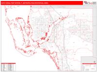 Cape Coral-Fort Myers Metro Area Wall Map