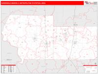 Carbondale-Marion Metro Area Wall Map
