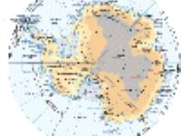 Antarctica Physical Wall Map