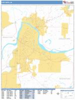 Fort Smith Wall Map Zip Code