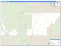Custer County, SD Wall Map Zip Code