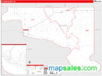 Hughes County, SD Wall Map Zip Code