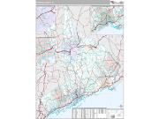 Fairfield County, CT <br /> Wall Map <br /> Premium Style 2024 Map