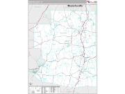 Windham County, CT <br /> Wall Map <br /> Premium Style 2024 Map