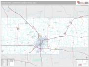 Cedar Rapids Metro Area <br /> Wall Map <br /> Premium Style 2024 Map