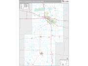 Iowa City Metro Area <br /> Wall Map <br /> Premium Style 2024 Map