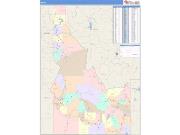Idaho <br /> Wall Map <br /> Color Cast Style 2025 Map