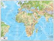 Africa <br /> Physical <br /> Wall Map Map