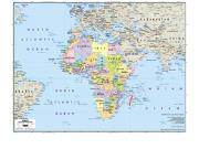 Africa <br /> Political <br /> Wall Map Map