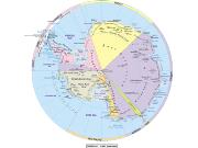 Antarctica <br /> Political <br /> Wall Map Map