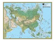 Asia <br /> Physical <br /> Wall Map Map