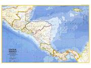 Central America 1973 <br /> Wall Map Map