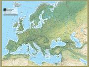 Europe <br /> Physical <br /> Wall Map Map
