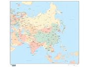 Asia <br /> Wall Map Map