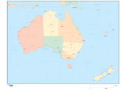 Australia <br /> Wall Map Map