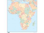 Africa <br /> Wall Map Map