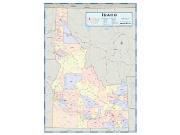 Idaho Counties <br /> Wall Map Map