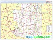 Windham, CT County <br /> Wall Map Map