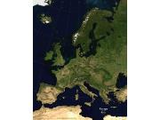 Europe <br /> Physical <br /> Wall Map Map