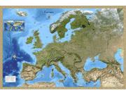 Europe <br /> Satellite <br /> Wall Map Map