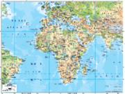 Africa Physical Wall Map