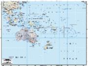 Australia/Oceania Political Wall Map