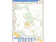 Arizona <br /> Wall Map <br /> Zip Code <br /> Basic Style 2024 Map