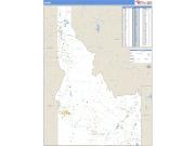 Idaho <br /> Wall Map <br /> Zip Code <br /> Basic Style 2024 Map