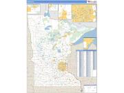 Minnesota <br /> Wall Map <br /> Zip Code <br /> Basic Style 2024 Map