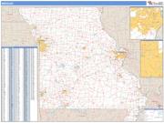 Missouri <br /> Wall Map <br /> Zip Code <br /> Basic Style 2024 Map