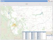 Montana <br /> Wall Map <br /> Zip Code <br /> Basic Style 2024 Map