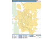 Colorado Springs <br /> Wall Map <br /> Basic Style 2024 Map